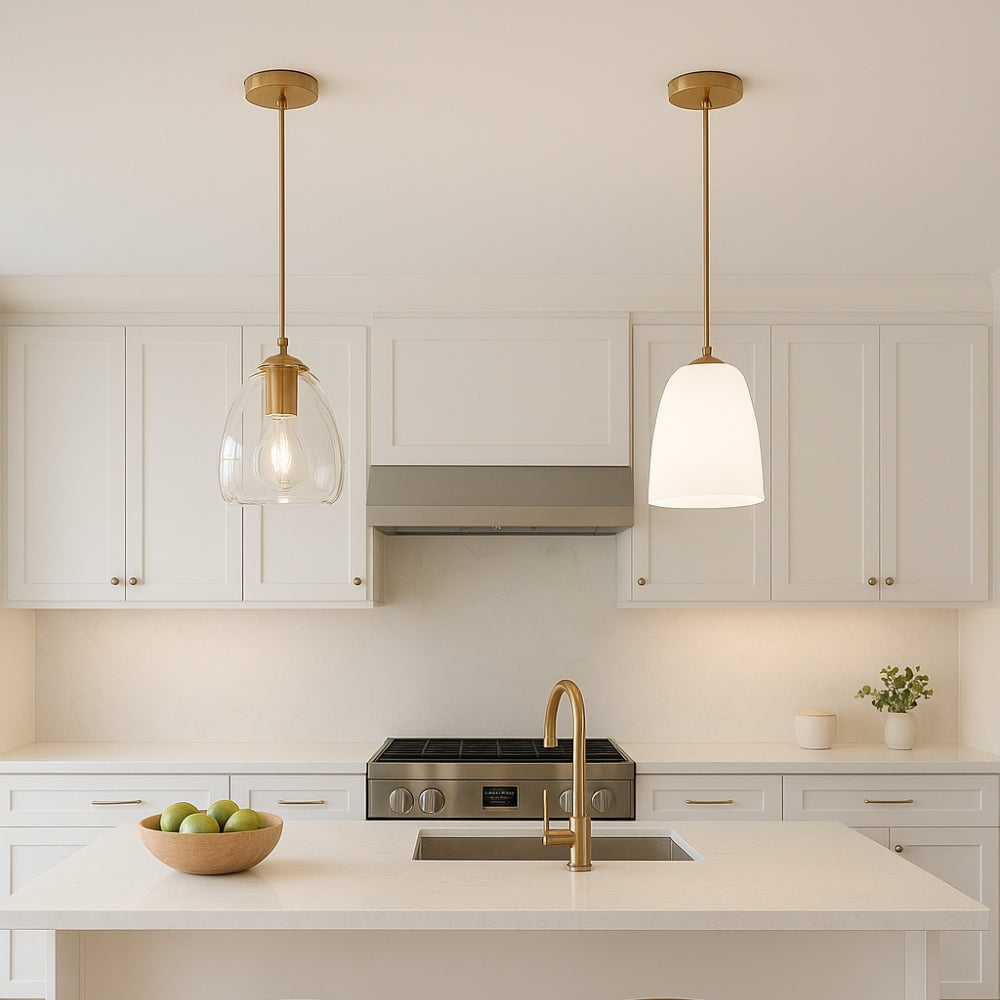 Glass vs. Acrylic Pendant Lights: What Works Best for Kitchen Islands?