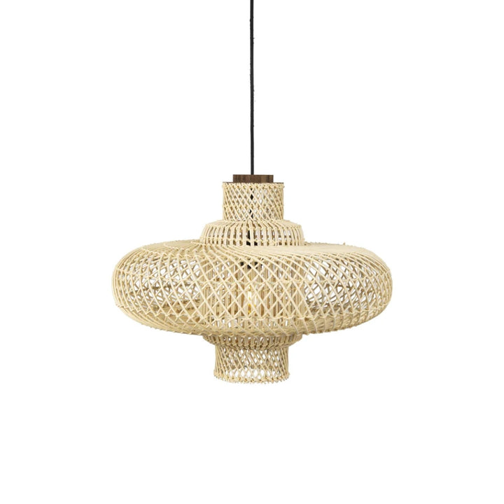 ZINO Nordic Black Rattan Pendant Light