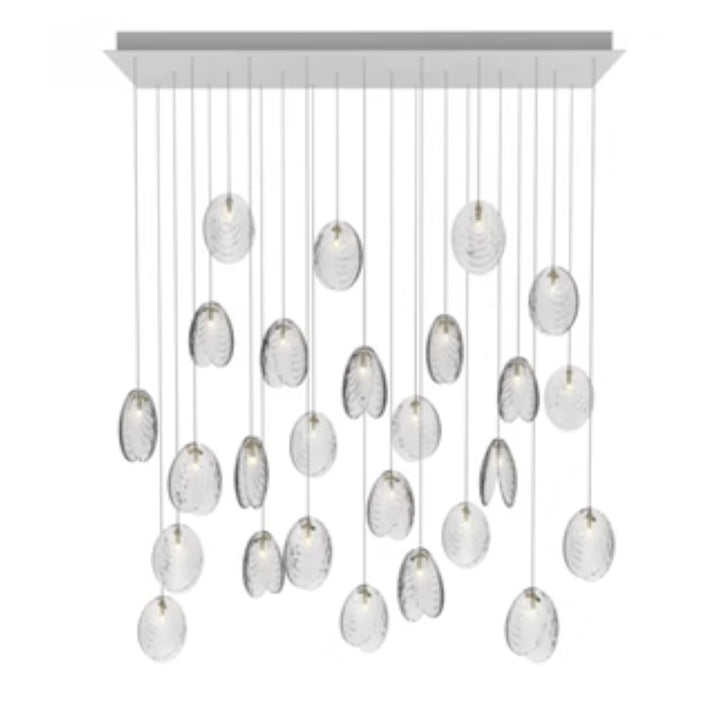 Scalloped Glass Modern Pendant Light