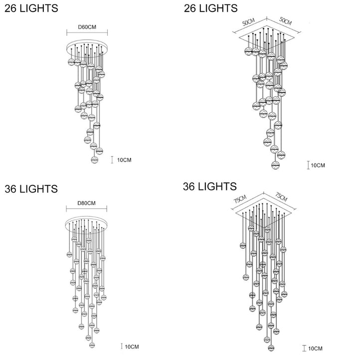 ALEN Glass Pendant Light Nordic