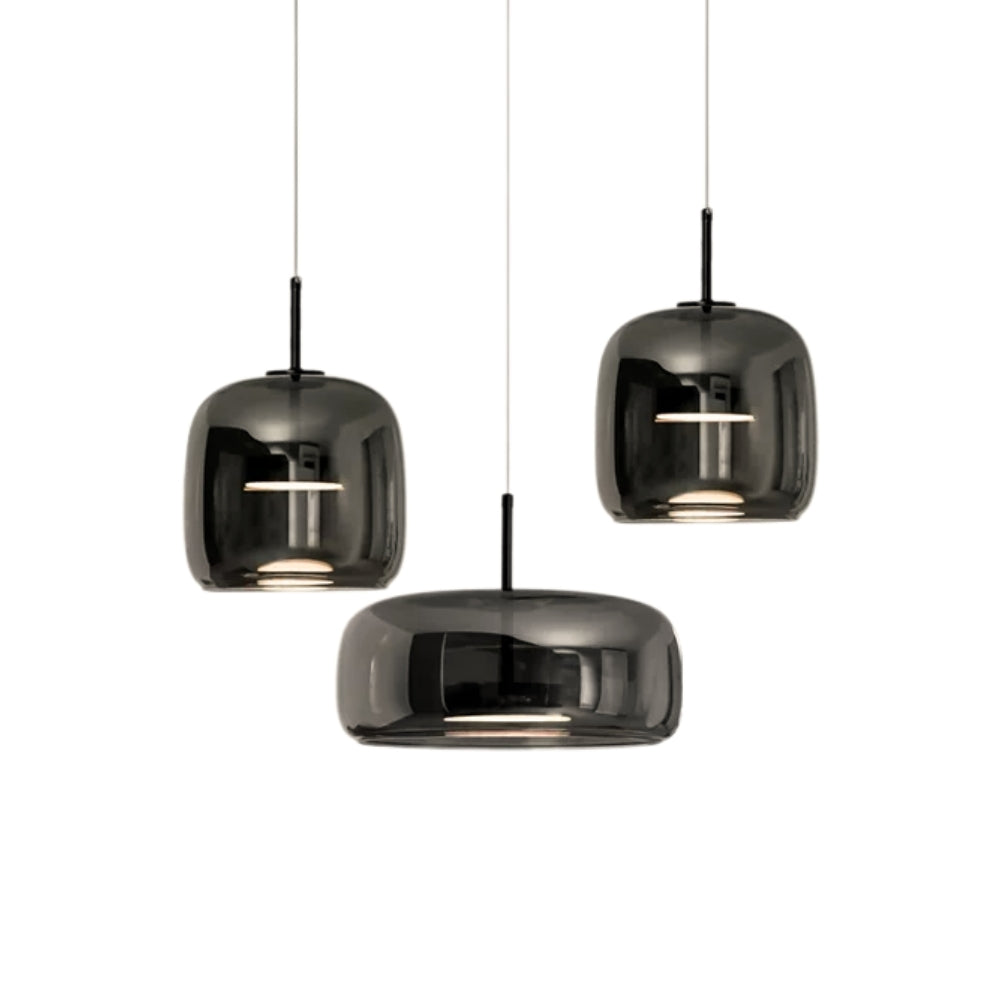 ULIS Black Glass Pendant Light Kitchen