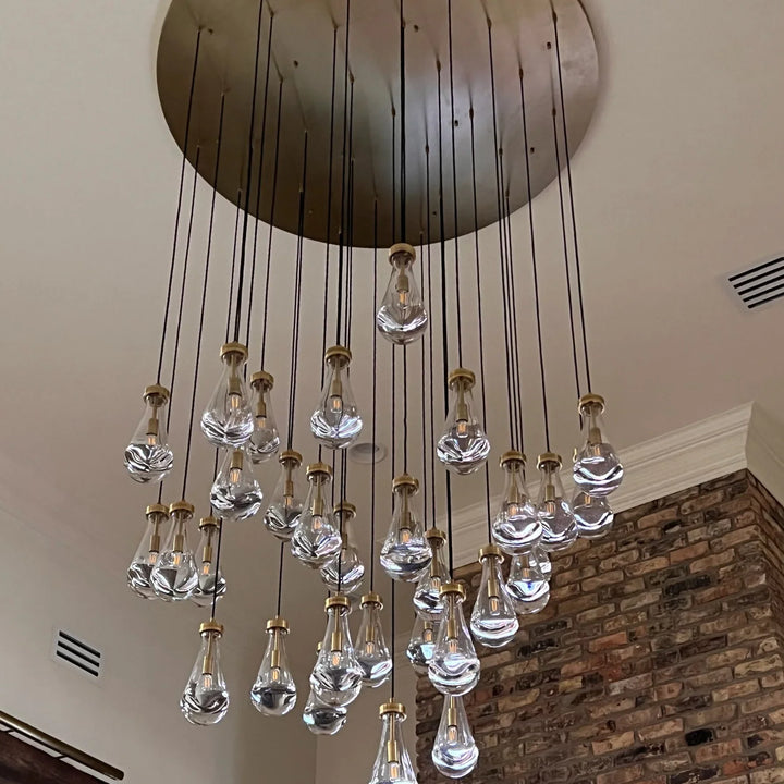 Raindrop Glass Modern Chandelier