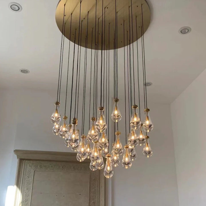 Raindrop Glass Modern Chandelier