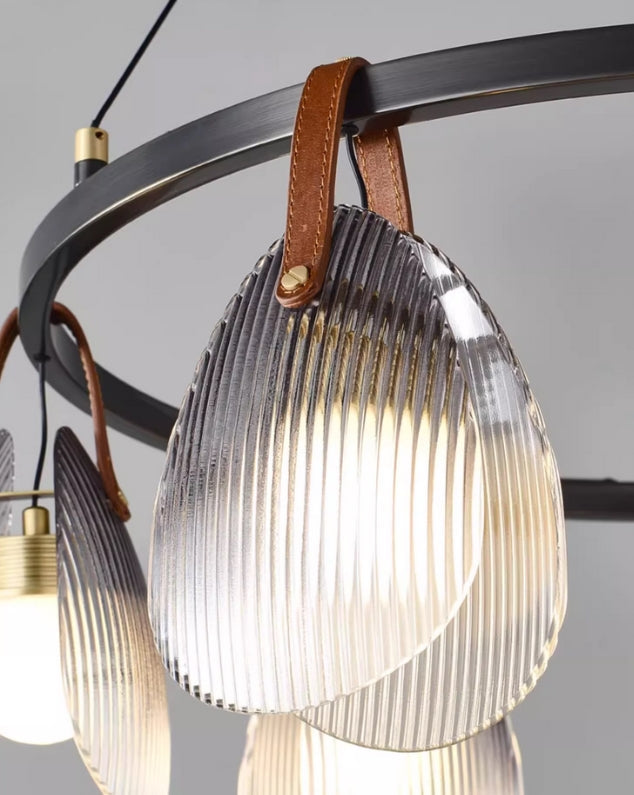 shell-glass-linear-chandelier-modern