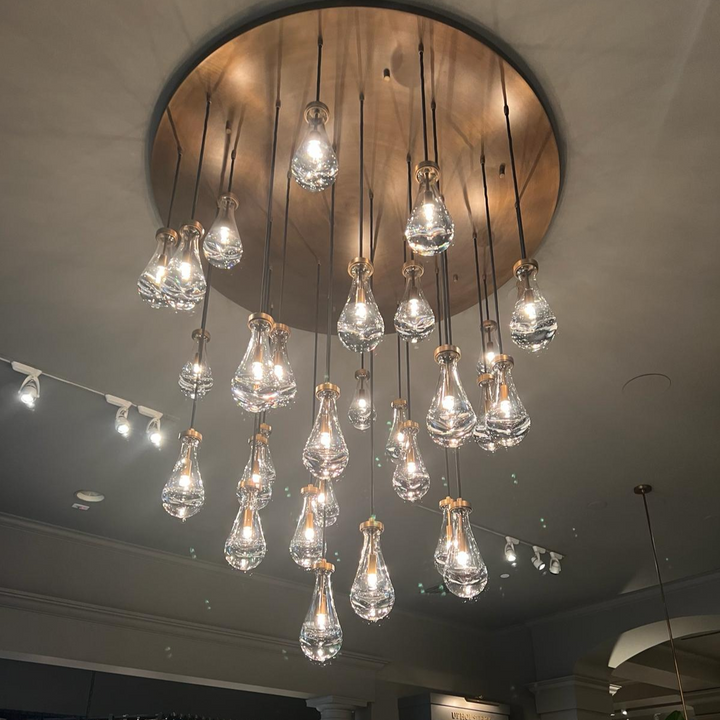 Raindrop Glass Modern Chandelier