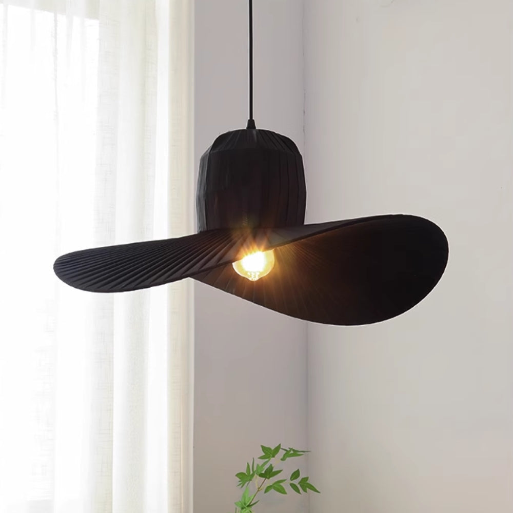 ELY Large Black HAT Pendant Light