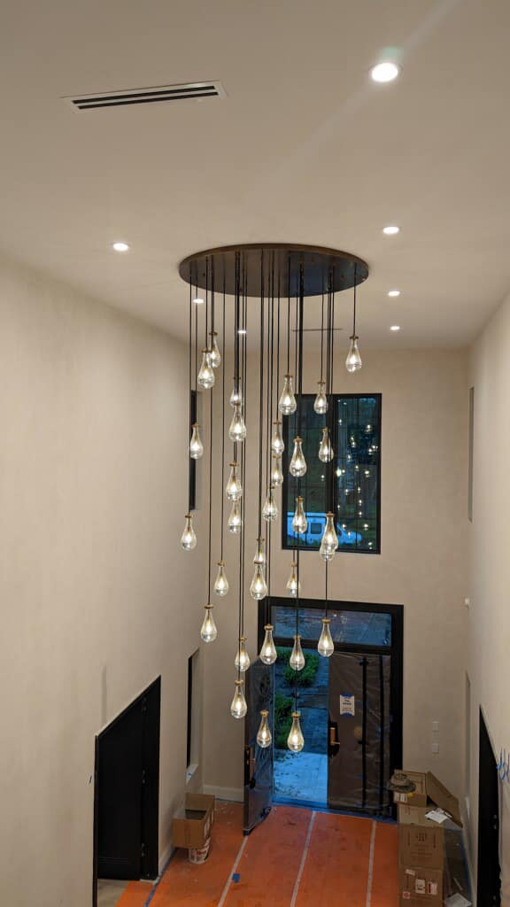 Raindrop Glass Modern Chandelier