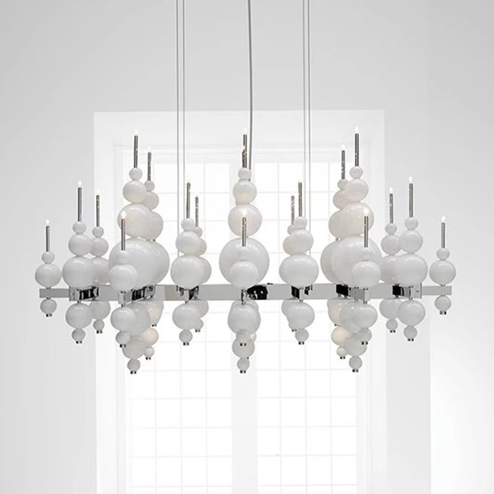 ARI Black Glass Chandelier Modern