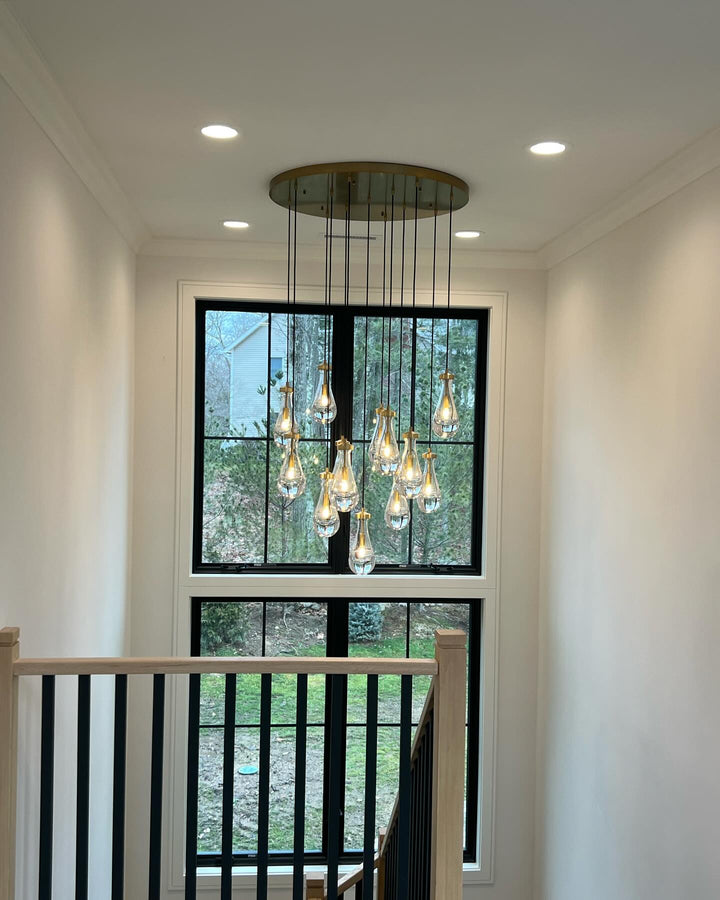 Raindrop Glass Modern Chandelier