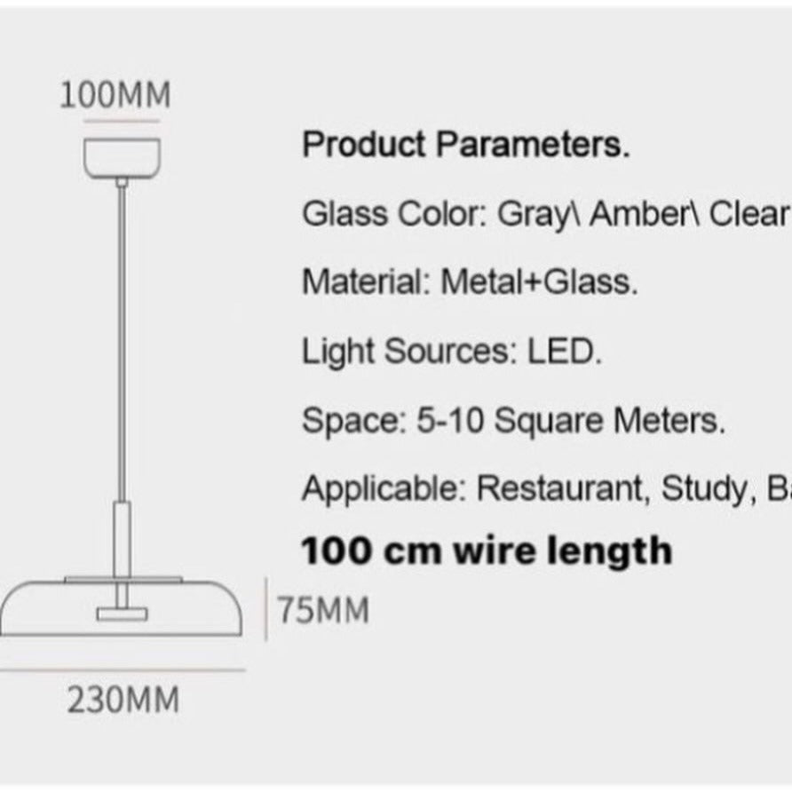 URU Glass Pendant Light Kitchen Island