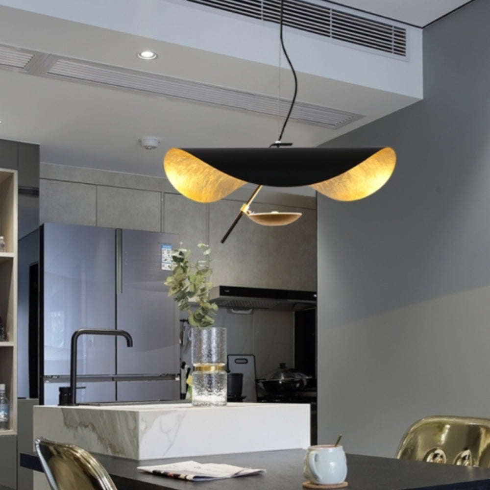 LEAV Black and Gold Pendant Light