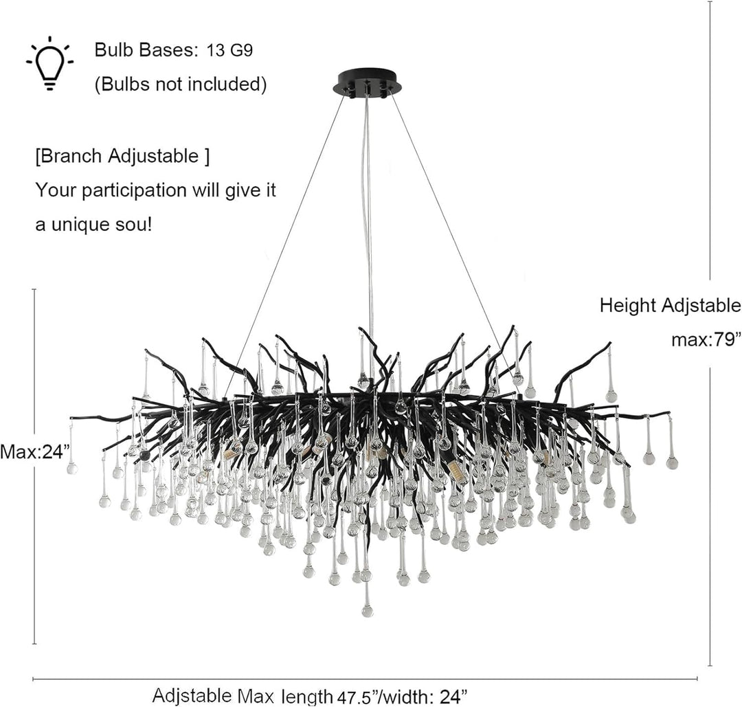  black-tree-branch-crystal-chandelier-size