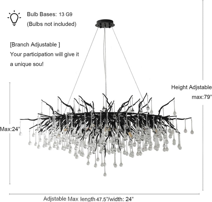  black-tree-branch-crystal-chandelier-size