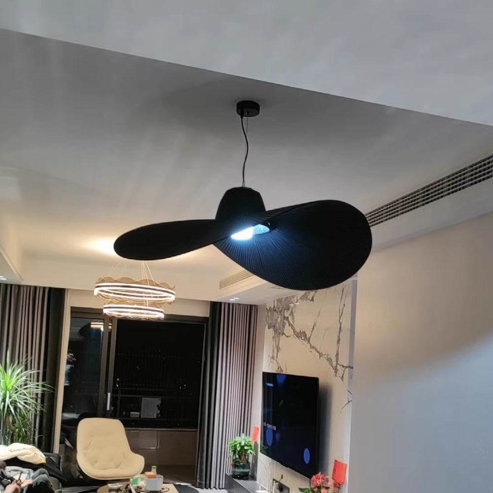 ELY Large Black HAT Pendant Light