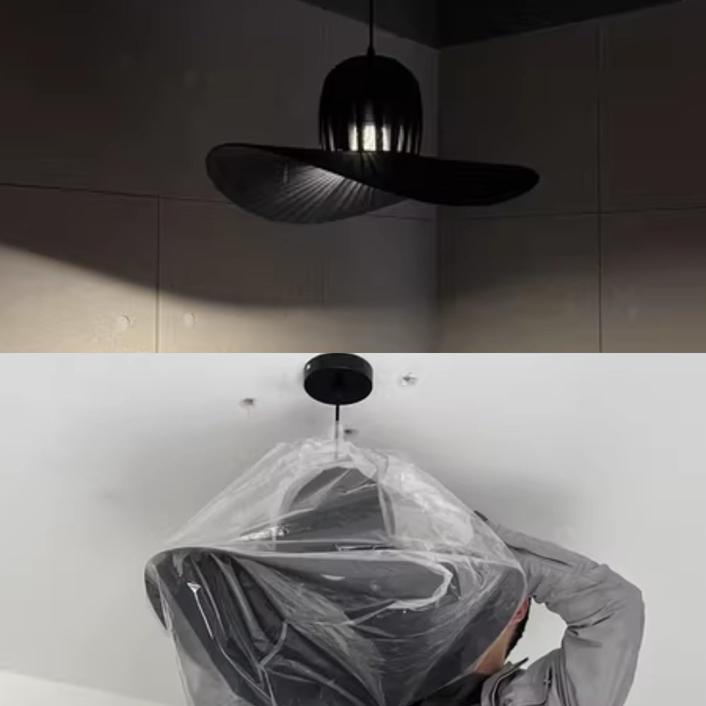 ELY Large Black HAT Pendant Light