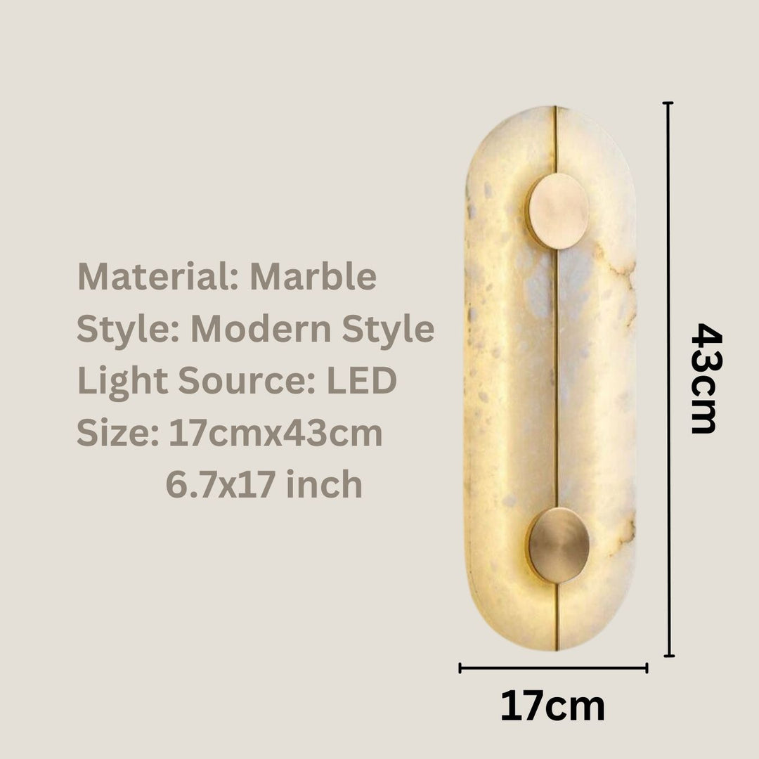 Best new ABBY Creative Marble Wall Light For Living Room W5429