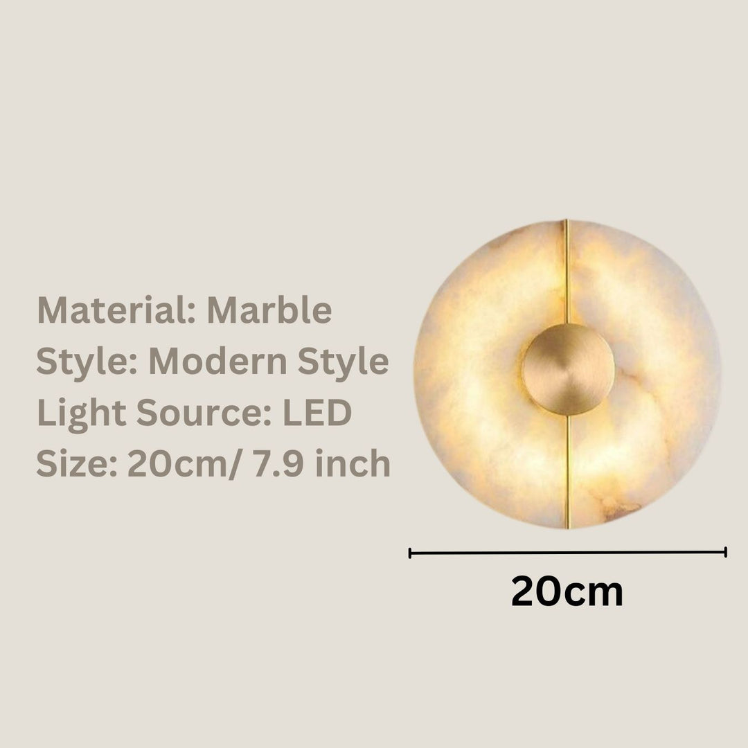 Best new ABBY Creative Marble Wall Light For Living Room W5429