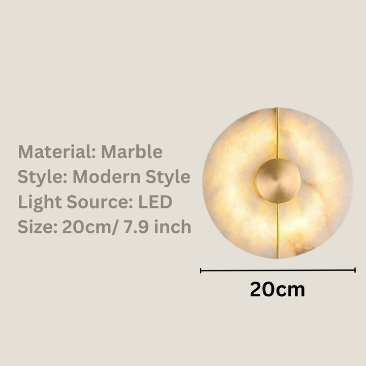 Best new ABBY Creative Marble Wall Light For Living Room W5429