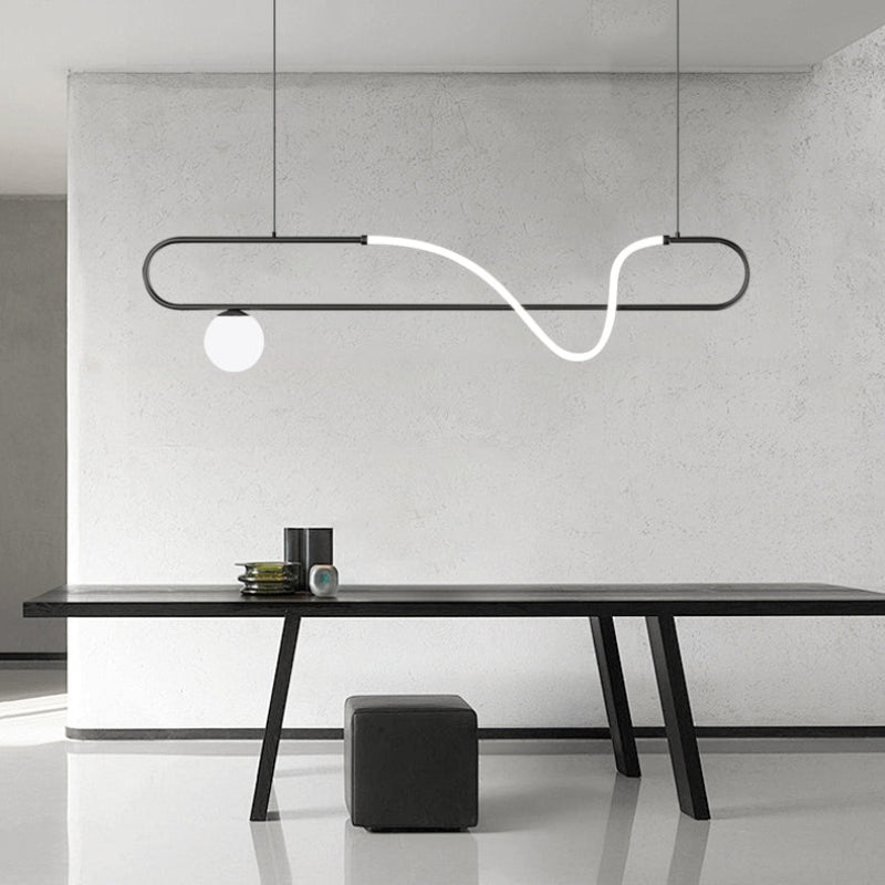 AILANI Modern Minimalist LED Linear Chandelier