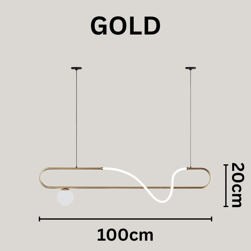 AILANI Modern Minimalist LED Linear Chandelier