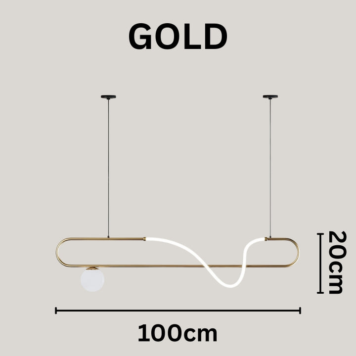 AILANI Modern Minimalist LED Linear Chandelier