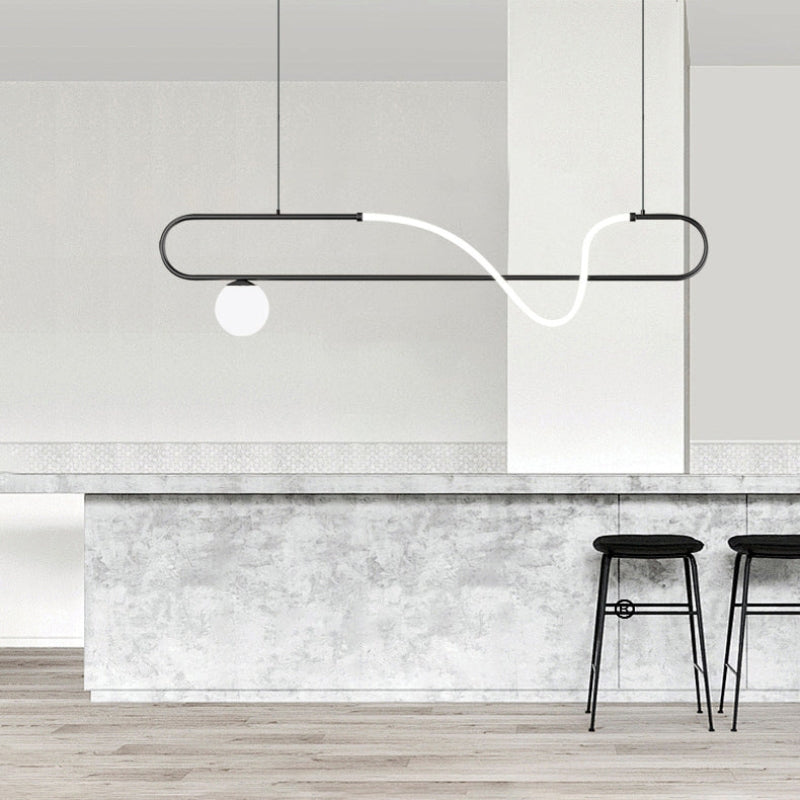 AILANI Modern Minimalist LED Linear Chandelier