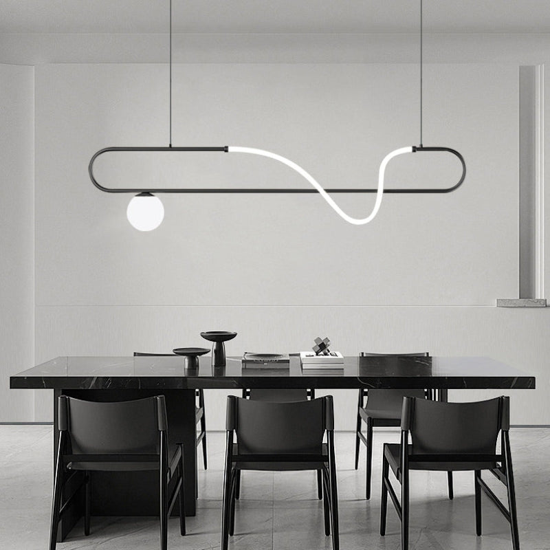 AILANI Modern Minimalist LED Linear Chandelier