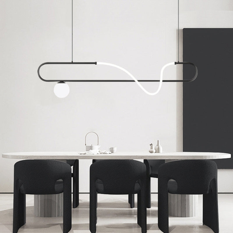 AILANI Modern Minimalist LED Linear Chandelier