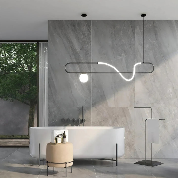 AILANI Modern Minimalist LED Linear Chandelier