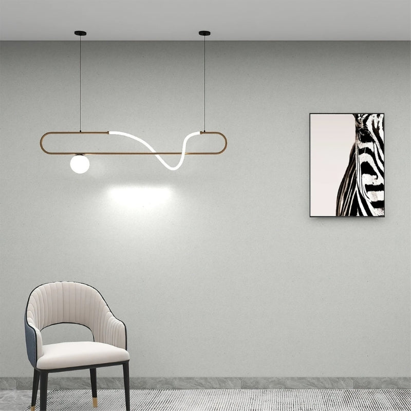 AILANI Modern Minimalist LED Linear Chandelier