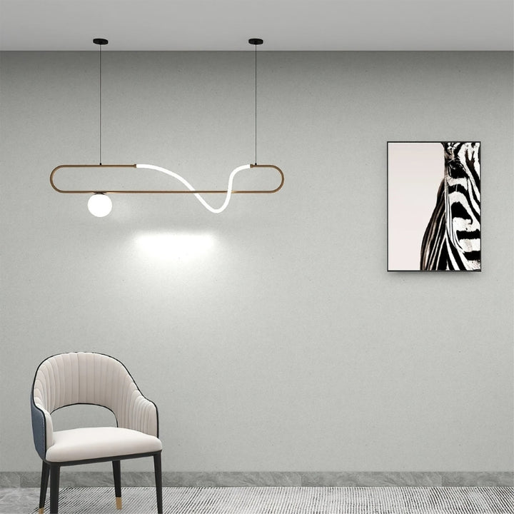 AILANI Modern Minimalist LED Linear Chandelier