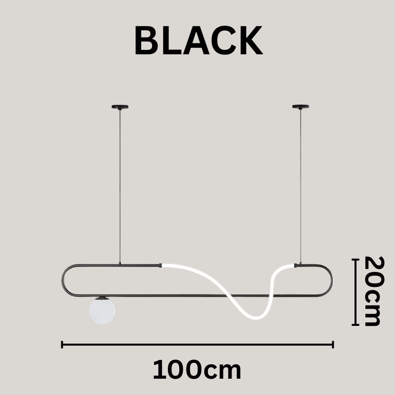 AILANI Modern Minimalist LED Linear Chandelier