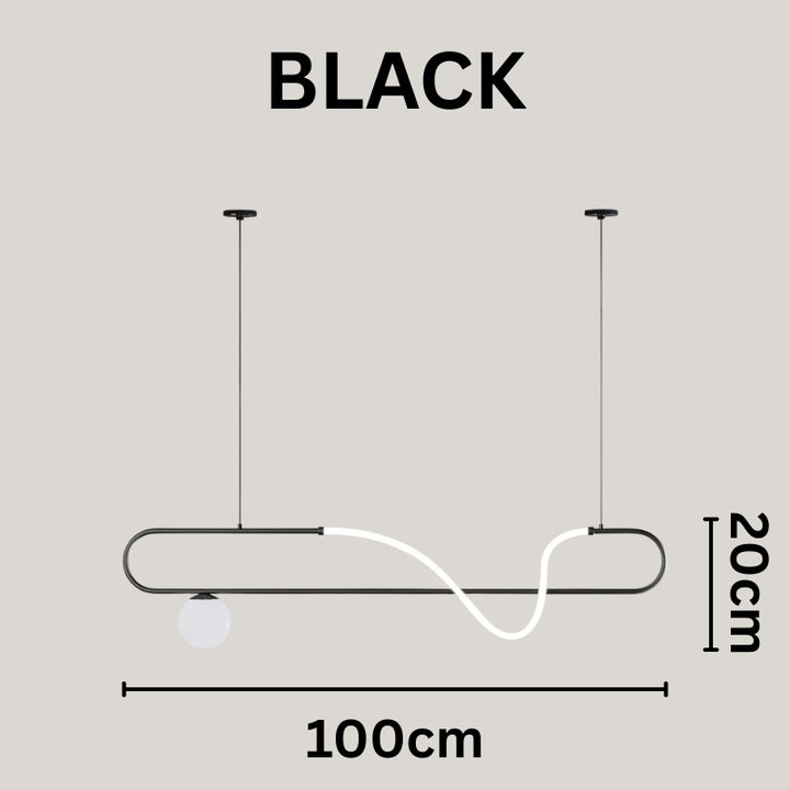 AILANI Modern Minimalist LED Linear Chandelier