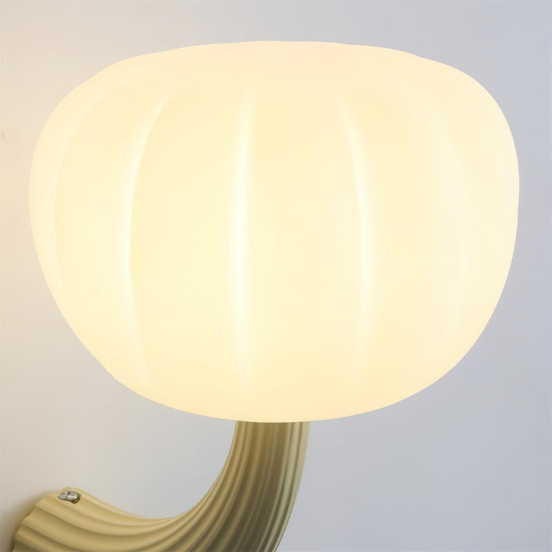 ALAYA Modern Mushroom Curved Arm Design Wall Light