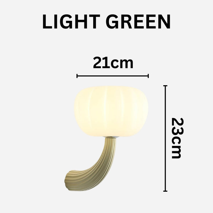 ALAYA Modern Mushroom Curved Arm Design Wall Light