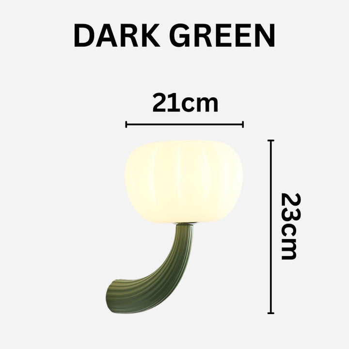 ALAYA Modern Mushroom Curved Arm Design Wall Light
