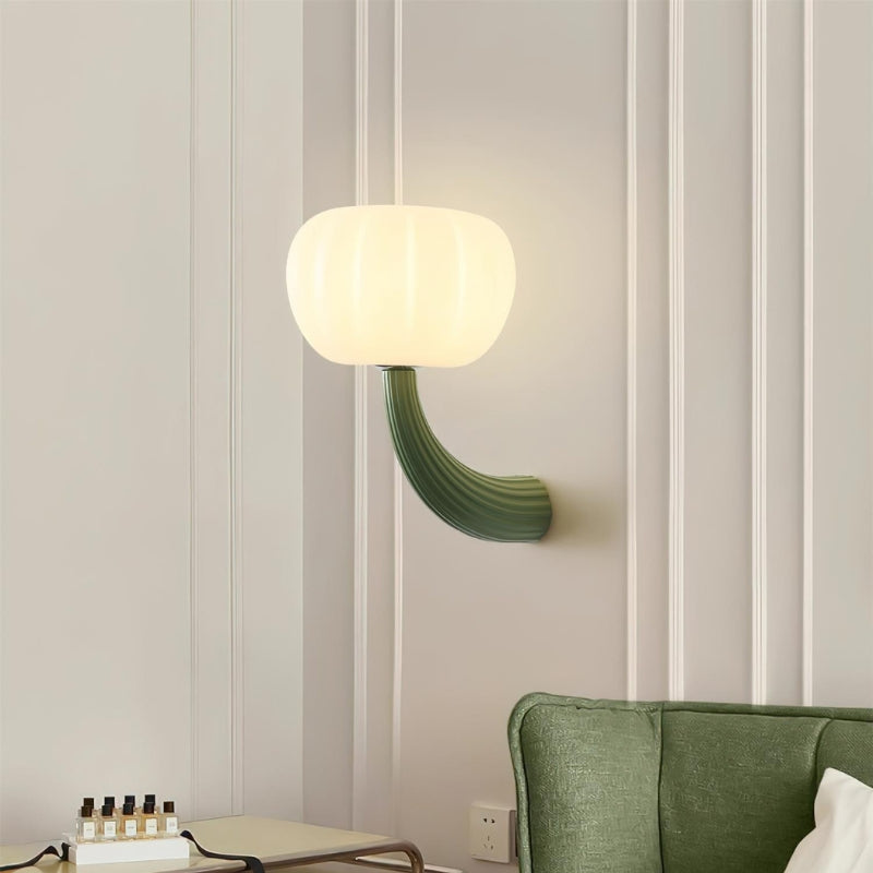 ALAYA Modern Mushroom Curved Arm Design Wall Light
