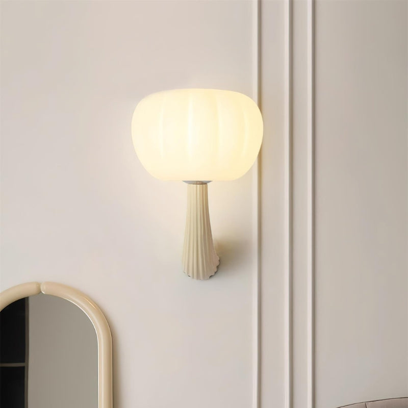 ALAYA Modern Mushroom Curved Arm Design Wall Light