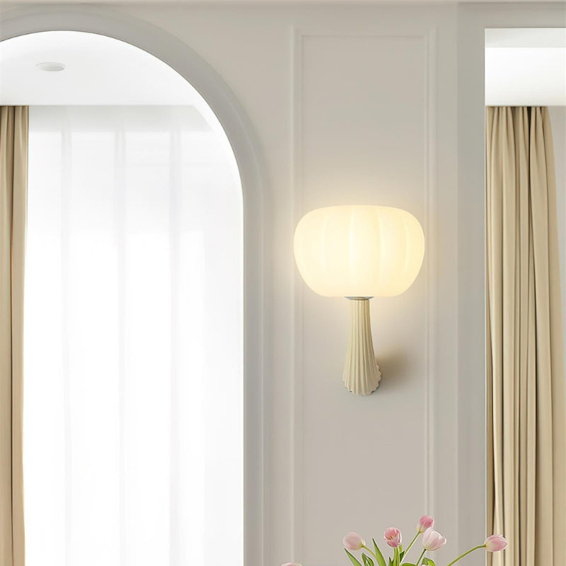 ALAYA Modern Mushroom Curved Arm Design Wall Light