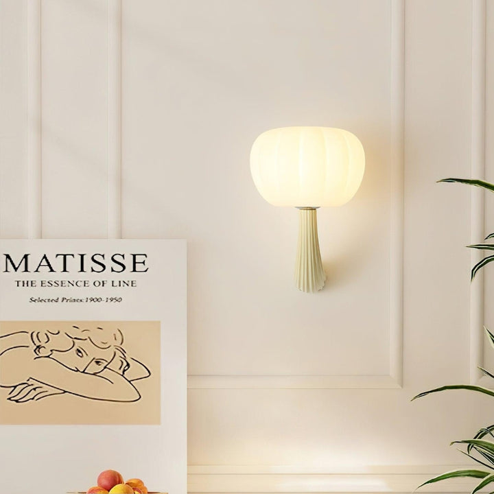 ALAYA Modern Mushroom Curved Arm Design Wall Light