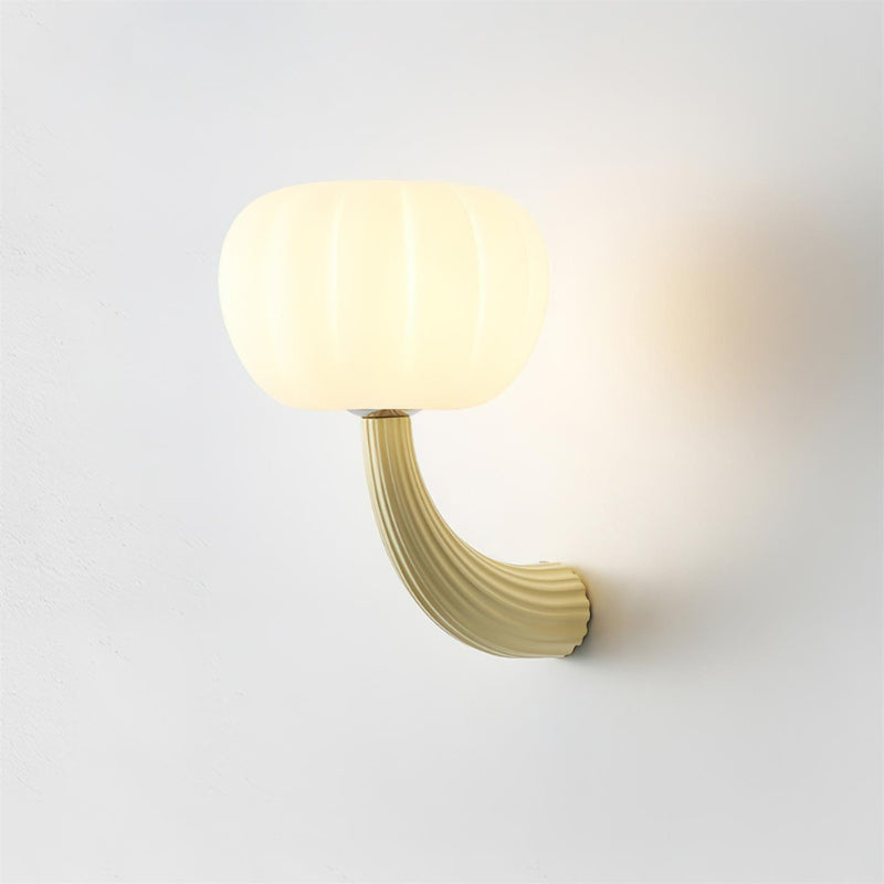 ALAYA Modern Mushroom Curved Arm Design Wall Light