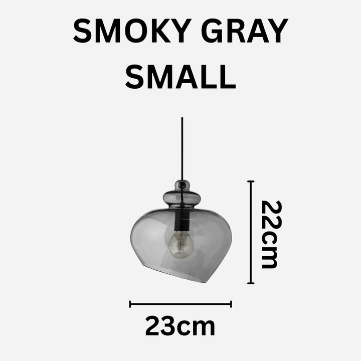 ALEIA Toned Glass Dining Living Spaces Pendant Light