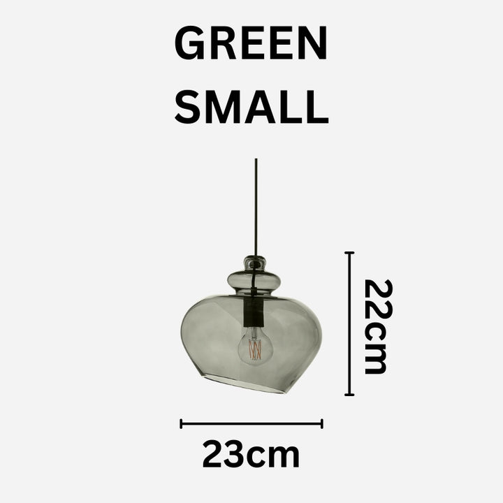 ALEIA Toned Glass Dining Living Spaces Pendant Light