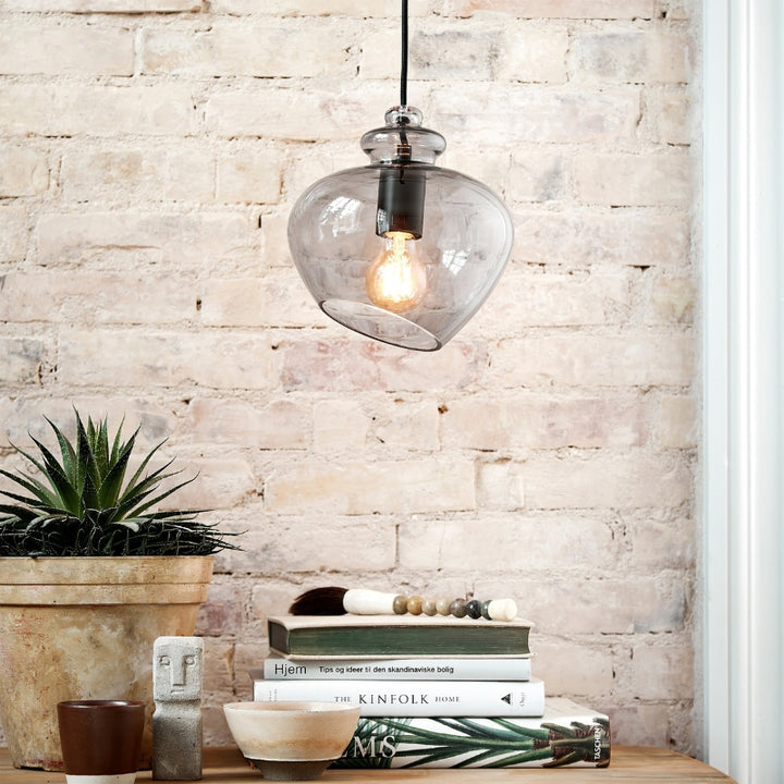 ALEIA Toned Glass Dining Living Spaces Pendant Light