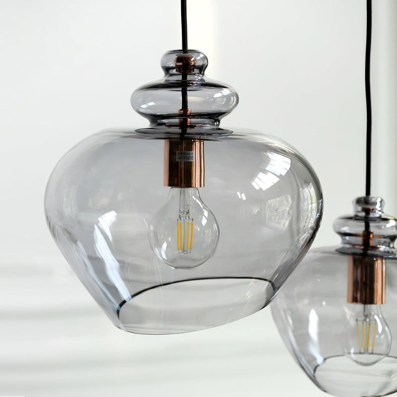 ALEIA Toned Glass Dining Living Spaces Pendant Light