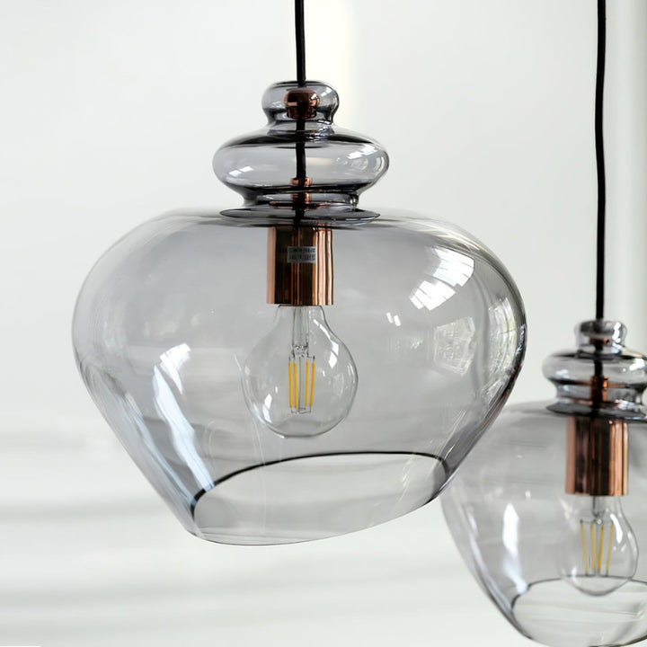 ALEIA Toned Glass Dining Living Spaces Pendant Light