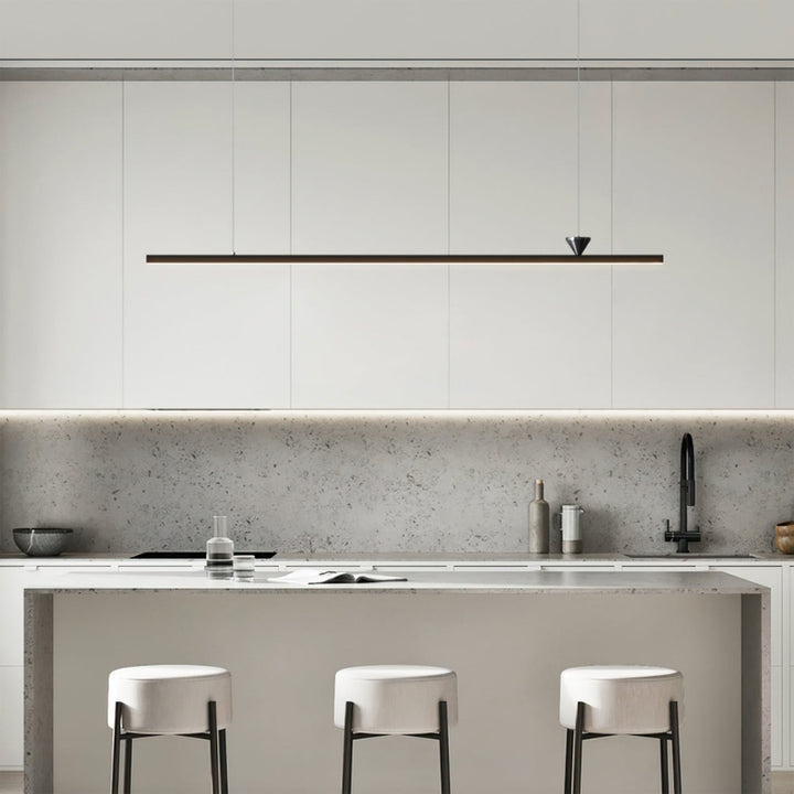 ALMA Modern Black Linear LED Contemporary Minimalist Chandelier