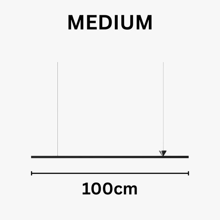 ALMA Modern Black Linear LED Contemporary Minimalist Chandelier