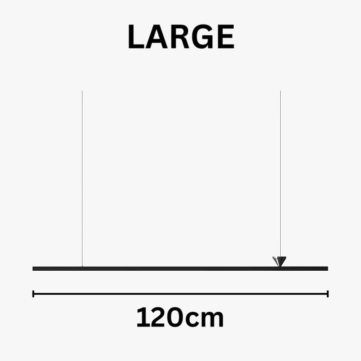 ALMA Modern Black Linear LED Contemporary Minimalist Chandelier