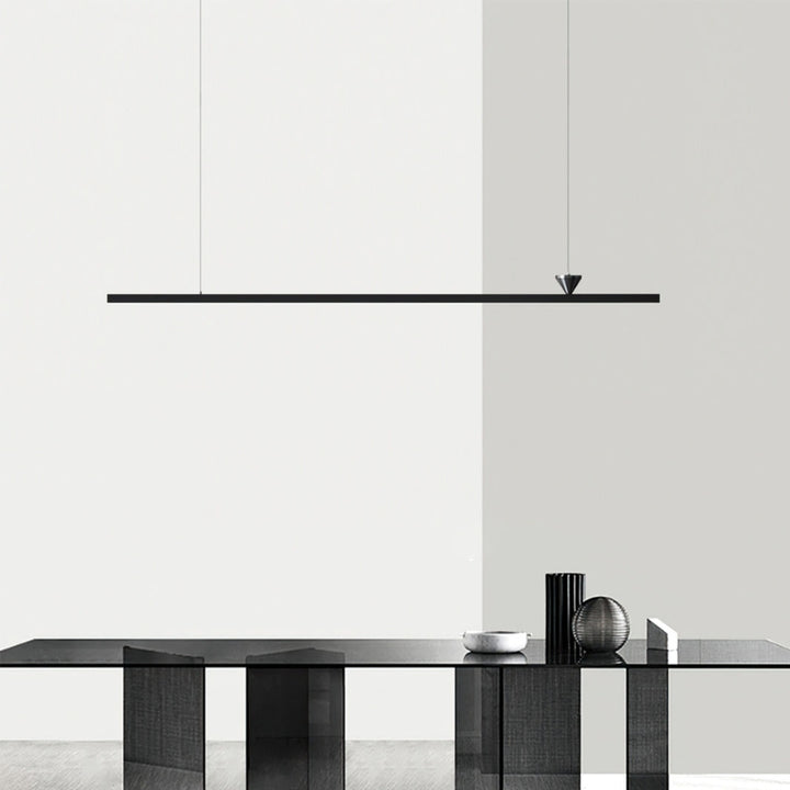 ALMA Modern Black Linear LED Contemporary Minimalist Chandelier